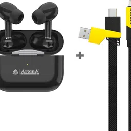 Combo 5 - NB121 Pro Pods Upto 40Hrs* TWS + UC720, 4in1 65W Fast Charging Cable Bluetooth Headset-image-93