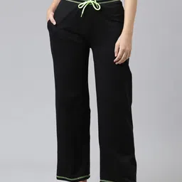 kryptic Pure Cotton Mid rise relaxed fit lounge pant with side pocket Women Pyjama-picture-20