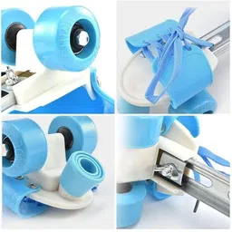 spocco Roller Skates Age 4-12 Years Unisex, Adjustable Inline Skate Shoes for Boy Girl Quad Roller Skates - Size 4-8 UK image 3