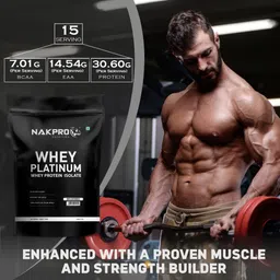 nakpro PLATINUM 100% Whey Protein Isolate Supplement Powder Whey Protein image 4