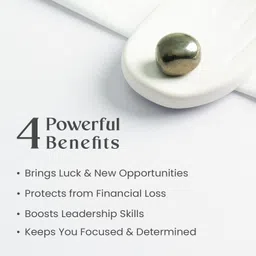 astrotalk Pyrite Tumble Polished Angular Crystal Stone image 2