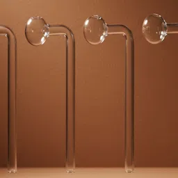 wishingbell natural 6 inch Bend Glass Oil Burner Pipe Transparent (Pack of 4) Borosilicate Glass Inside Fitting Hookah Mouth Tip-picture-30