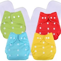 solida Baby Kids Washable & Reusable Waterproof Adjustable Pocket Cloth Diaper for Baby - New Born-picture-32