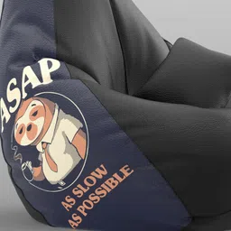 comfybean 4XL Premium, Designer - Lazy Legends Theme-ASAP - Printed Teardrop Bean BagWith Bean Filling image 3