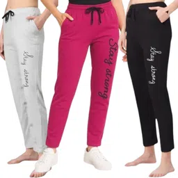 k4ss Pack of 3 Fancy Stylish Printed Combo Pack Of 3 Pyjama | Trouser | Lower for woman | Girl Women Pyjama image 1