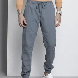 the indian garage co. Men Slim Mid Rise Grey Jeans-picture-28