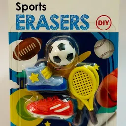 tinzori DIY SPORTS THEME 5 ERASER Non-Toxic Eraser-picture-11