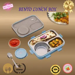 moira international Lunch Box for Kids Compartment Insulated Stainless Steel Tiffin Box for KID_L67 3 Containers Lunch Box-picture-41