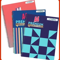 uniqpal SPIRAL Notebook A4 Notebook UNRULED/PLAIN 200 Pages-picture-10