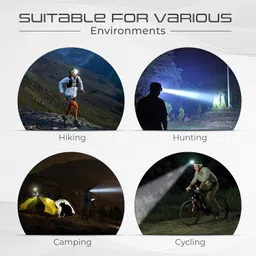 dyzo LED Headlamp Torch with Adjustable Strap – Bright Headlight Long Battery Life Torch image 5