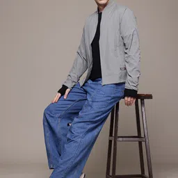 roadster Men Solid Tailored Jacket image 4