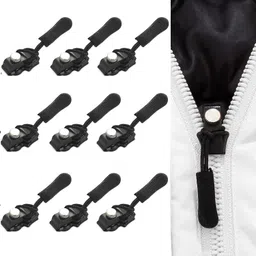 siopaworld Universal Zipper Repair Kit Jackets Plastic Open-ended Replace Zipper Pull 9PC Zipper Pull-picture-17