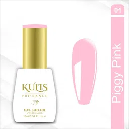 kulis UV Gel Nail Polish 16ml Brush Cap Bottle | Pro Range UV Lamp Cured Gel Color K01 Color: Piggy Pink-picture-17