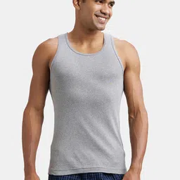Jockey Combed Cotton Ribbed Sleeveless Vest with Extended Length for Easy Tuck FP04 image 4