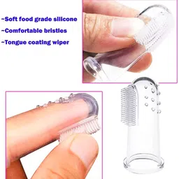 daily fest 8 Units Pack Extra Soft Baby Finger Toothbrush for Boys & Girls , Professional Boy Toothbrush & Girl Toothbrush, Dental Hygiene for Kids Extra Soft Toothbrush image 2