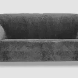 turiya Velvet, Polyester 3 Seater Sofa Plain Cover image 3