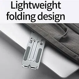 autoskills Laptop Stand, 6 Angle Adjustable for Desk, Table Mount Aluminum Laptop Stand Aluminium Floor and Desk Stand Laptop Stand with Adjustable Height Compatible with Universal Laptops image 3