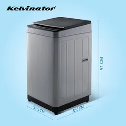 kelvinator 7.5 kg Fully Automatic Top Load Grey image 3