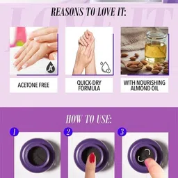 tanvi27 Dip & Twist Instant Nail Paint Remover with LEMON Fragrance Combo image 2