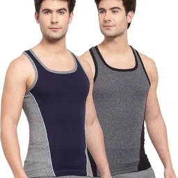 macho sporto Pack of 2 Slim Fit Sleeveless Athletic Tank Men Vest-picture-31