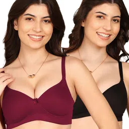 komli Pack of 2 Women T-Shirt Lightly Padded Bra-picture-14