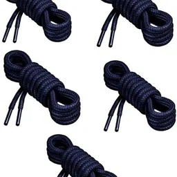 zeepzone Navy Blue Round Rope Shoe Laces for Men & Women (Set of 5) Shoe Lace-picture-36