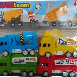pichu toys Kids Toy, Mini set of four construction vehicle and Truck image 3