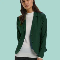 rocksy Women Solid Single Breasted Casual Blazer-picture-27