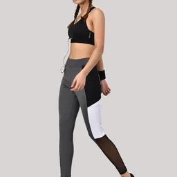 kotty Color Block Women Multicolor Tights image 3