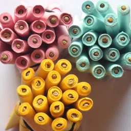 swarnalekha 40 Handmade Eco-Friendly Paper Pen, Plantable Seed Blue ink Pen Set (Pack of 40) Ball Pen image 4