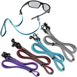zitronix 4Pcs Specs Holder Strap for Women Men Adjustable Specs Chain Anti-Slip Fabric Chain Set-picture-24