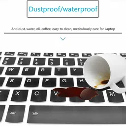 Saco Keyboard Protector 17.3 Inch Laptop Dust Cover for Envy HP 15s-EQ,15s-DU,15s-EY, 15s-FQ/HP Envy 17 17.3 17t 17M 17-by 17-bs 17-bw Series Keyboard Skin image 3