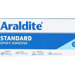 araldite standard epoxy adhesive tube pack ( RESIN-100G + HARDNER 80G ) pack of 1 pc image 5