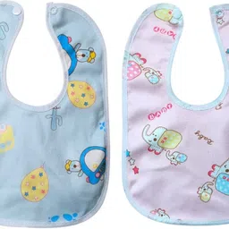 vrindaaccess Newborn Baby Cotton Bibs – Quick Dry & Washable Infant Feeding Bibs-picture-35
