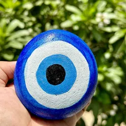 malviya 2421 Painted Oval Marble Stone image 3