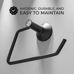 gravity waterluxury Senorita series Towel Ring Black Towel Holder image 2