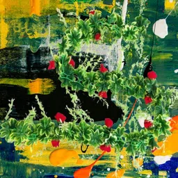 dynamic retail global Artificial Hanging Flowers Plant Wall Hanging Garland Chain Home Decor BA228 Multicolor Rose Artificial Flower image 4