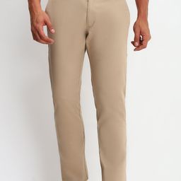 allen solly Men Regular Fit Grey Cotton Blend Trousers-picture-43