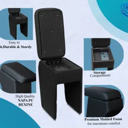 pabla enterprises High-End Car Center Armrest with Storage Compartment Comfort for NEXON Car Armrest image 4