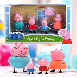 mahi zone Peppa Pig Family Set of 4, Peppa Pig, George, Daddy Pig, Mommy Pig Toys _M320-picture-41
