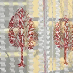 banavy 214 cm (7 ft) Door Tissue, Net Semi Transparent Curtain (Pack Of 2) image 3