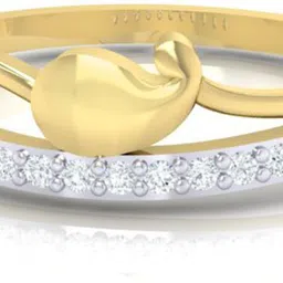 Diamtrendz Jewels BIS Hallmarked 14kt Cubic Zirconia Yellow Gold ring image 3