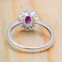 anika jewellers Purple Amethyst Topaz Natural Gemstone 925 Sterling Silver Ring For Her Cr-12-3 Sterling Silver Ring image 3