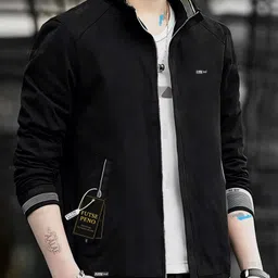 futse peno Men Solid Casual Jacket image 2