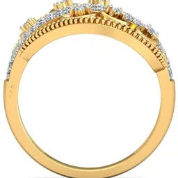 avsar AVR894YB 14kt Cubic Zirconia Yellow Gold ring image 2