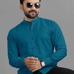vtexx Men Regular Fit Solid Spread Collar Formal Shirt-picture-35