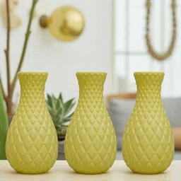 longwarsha Stylish Designer Vase Table, Desk & Corner flower Pot for Beautiful Vase Plastic Vase image 3