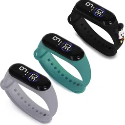 HYPERLEX 3 COMBO Stylish Digital LED Bracelet Band Wrist Watch for Kids, Boys & Men-image-89