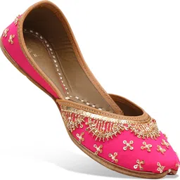 heer Ethnic Punjabi Jutti Mojari for Women's (Traditional Two) Jutis For Women image 2