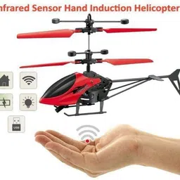 elektron Kids Plastic Induction Type 2-in-1 Flying Helicopter with Remote2-picture-20